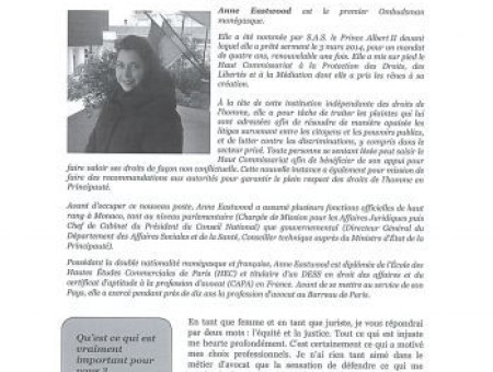 Interview d'Anne Eastwood à l'occasion de la journée internationale des droits des femmes